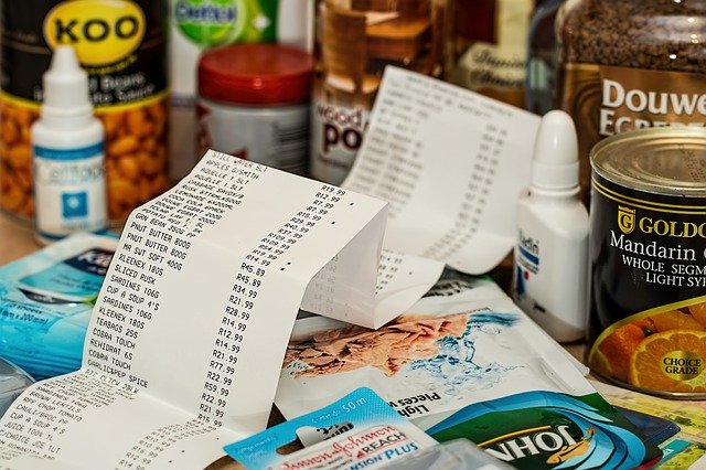 účet za potraviny